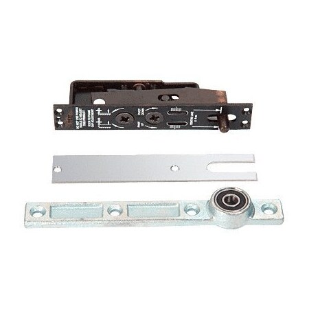 Jackson Heavy-Duty Adjustable Center-Hung Walking Beam Type Top Pivot W/ Polished Stainless Cover Plate J580PS